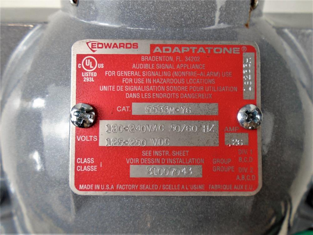 Edwards Adaptatone Audible Signaling Device 5533M-Y6
